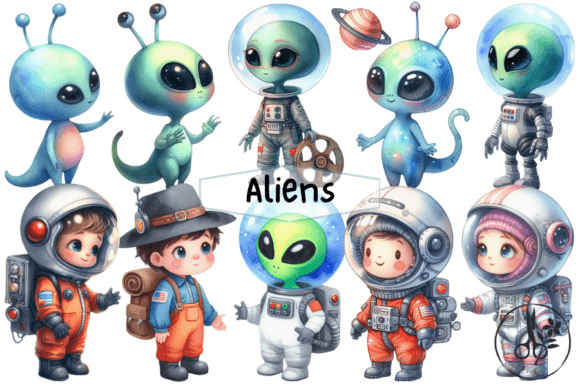 Blast Off with Aliens Clipart: A Universe of Creative Potential