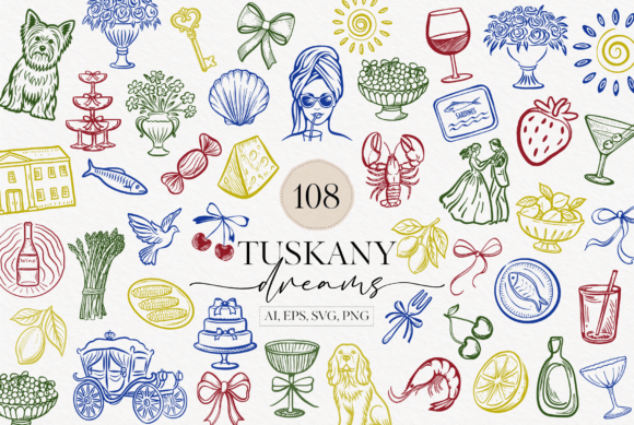Designing the Amalfi Coast: A Guide to the Italy Summer Clipart Bundle