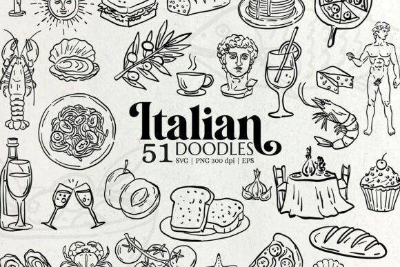 Embrace Mediterranean Charm with Italian Doodles