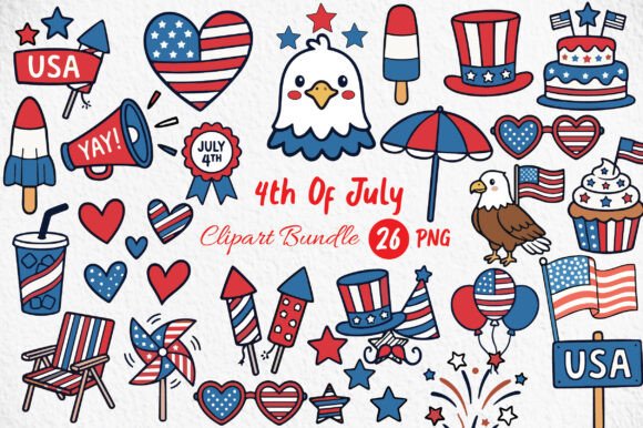 Festive 4th of July Clipart: Your Ultimate Design Asset
