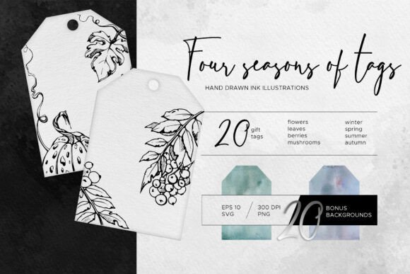Four Seasons of Tags: A Botanical Asset for Every Project