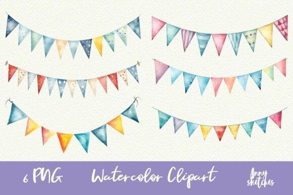 Infuse Joy Into Every Design With Birthday Bunting Clipart PNG