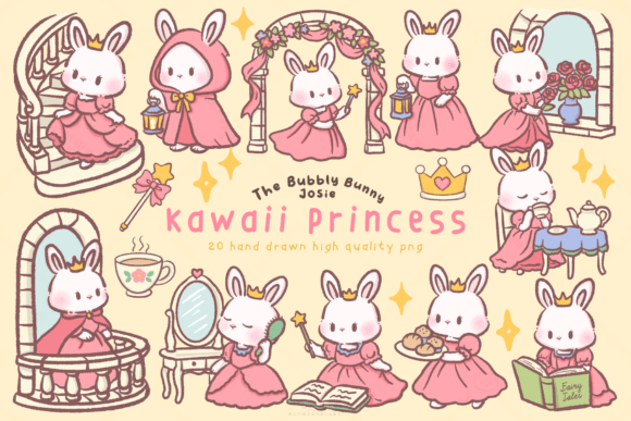 Kawaii Princess Bunny Clipart: A Guide to Whimsical Design