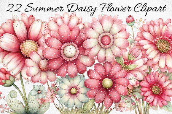 Summer Daisy Flower Clipart: Your Go-To for Cheerful Designs